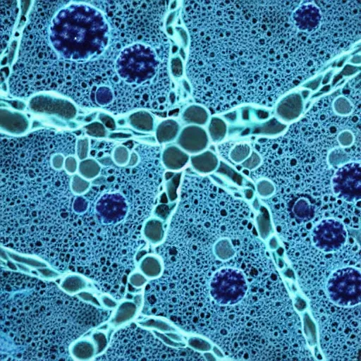 Prompt: a microscopic image of a bacteria.