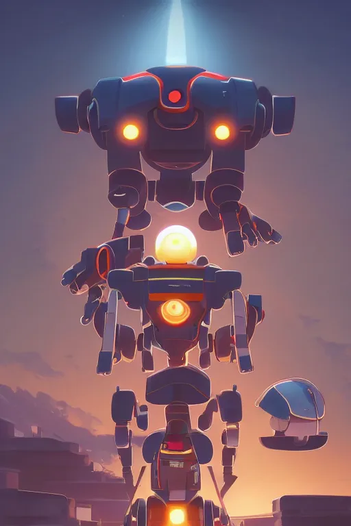 Image similar to metabots medabots medarotto medarot robot minimalist comics, behance hd by jesper ejsing, by rhads, makoto shinkai and lois van baarle, ilya kuvshinov, rossdraws global illumination ray tracing hdr radiating a glowing aura