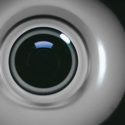 Image similar to super Mario face closeup fisheye lens, night vision,4k,photograph,scary