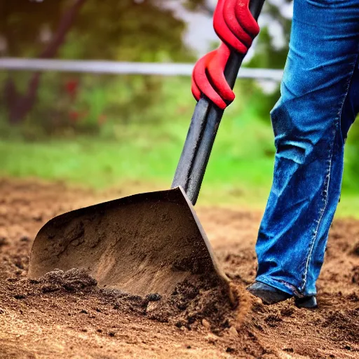 Prompt: platipus digging the ground with a shovel, realistic, professional photo, 4k, super detailed