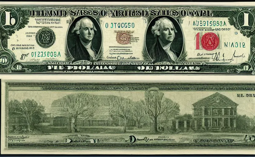 Image similar to rectangular photograph of five dollar u. s. currency note