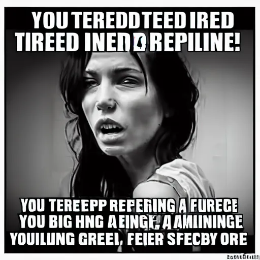 Prompt: you're tired of being nice, tired of pretending, you feel furious, seething, anger boiling beneath your skin, repressed raw anger behind a mask of niceness, about to explode, gloriously terrible