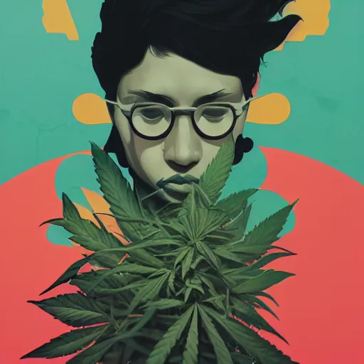 Image similar to Marijuana Smoke profile picture by Sachin Teng, asymmetrical, Organic Painting , Matte Painting, geometric shapes, hard edges, graffiti, street art:2 by Sachin Teng:4