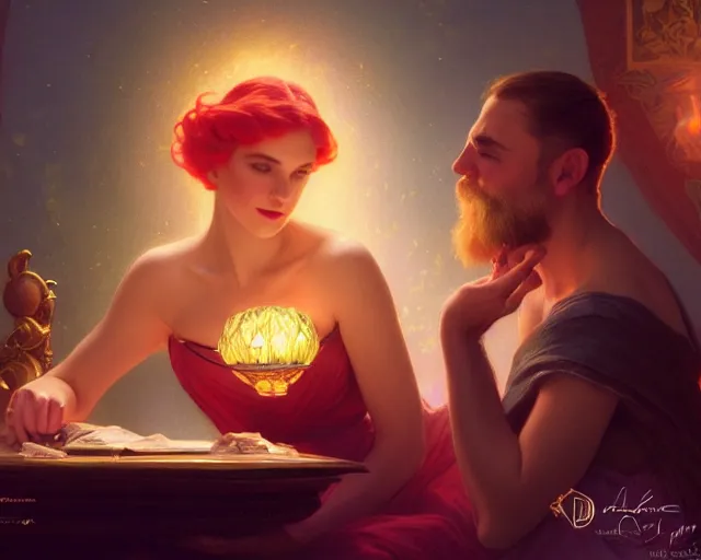 Image similar to photography of delphin enjolras, deep focus, d & d and mtg, fantasy, intricate, elegant, highly detailed, digital painting, artstation, concept art, matte, sharp focus, illustration, hearthstone, art by artgerm and greg rutkowski and alphonse mucha