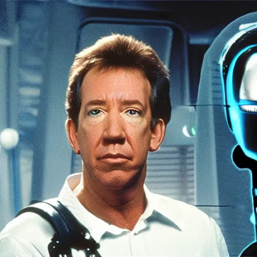 Image similar to tim allen as a borg drone