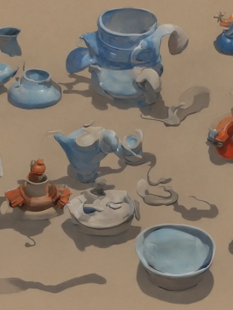 Image similar to ceramics by disney concept artists, blunt borders, rule of thirds