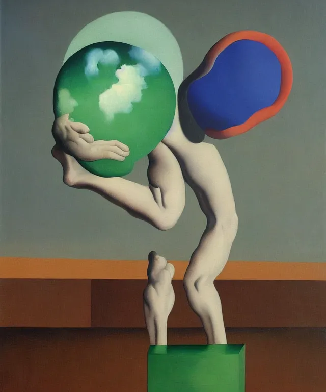 Image similar to adam thielen painting by rene magritte, surreal