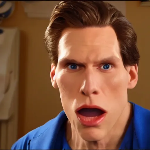 Image similar to Live Action Still of Jerma in Weekend at Bernie's, real life, hyperrealistic, ultra realistic, realistic, highly detailed, epic, HD quality, 8k resolution, body and headshot, film still