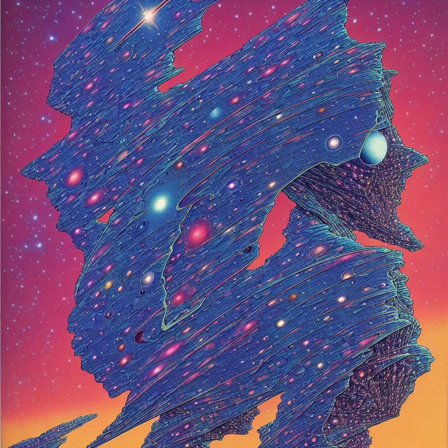 Prompt: ( ( ( ( beautiful edge of the galaxy ) ) ) ) by mœbius!!!!!!!!!!!!!!!!!!!!!!!!!!!, overdetailed art, colorful, artistic record jacket design