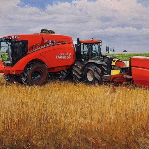 Image similar to new holland realism, high detail,