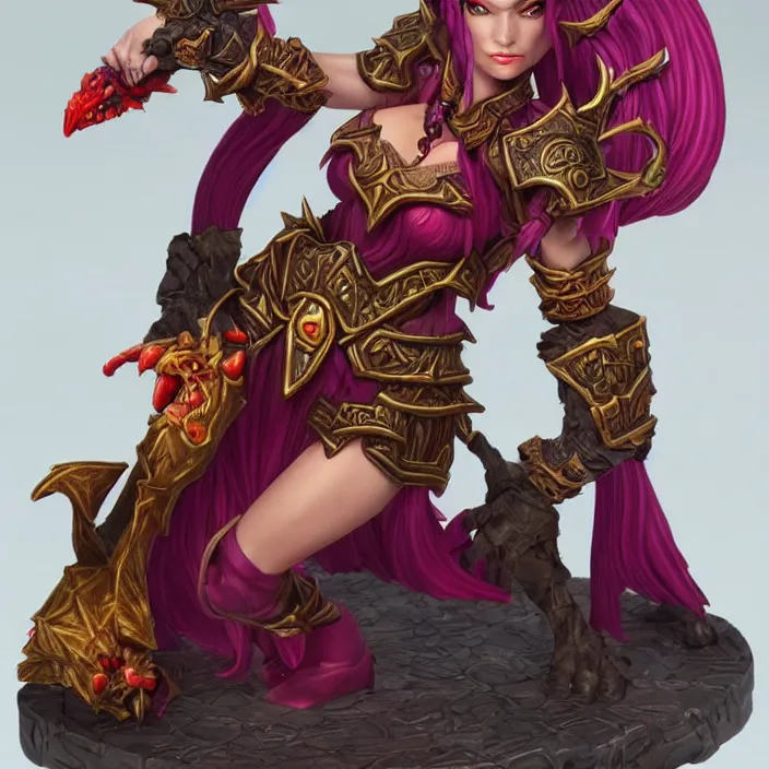 Image similar to alexstrazsa, an world of warcraft portrait of alexstrasza, figurine, detailed