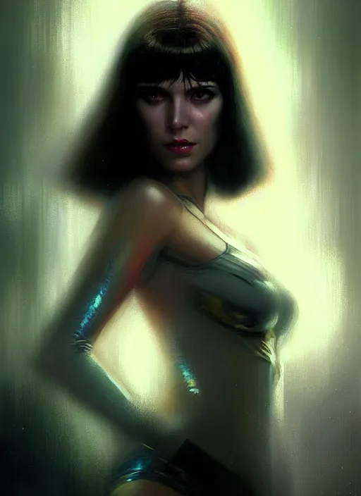 Image similar to ! dream hyper realistic portrait gorgeous, beautiful rachael rosen from blade runner, by greg rutkowski, scott m fischer, artgerm, loish, slight glow, atmospheric, anne stokes, alexandros pyromallis,