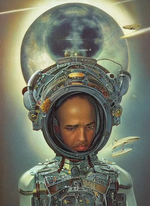 Image similar to 👨🏽🚀 🧬 by james c. christensen and manuel sanjulian width 7 0 4