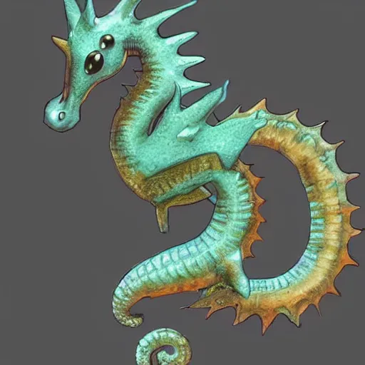 Image similar to a seahorse cat shapeshifting fursona, furaffinity, trending on artstation