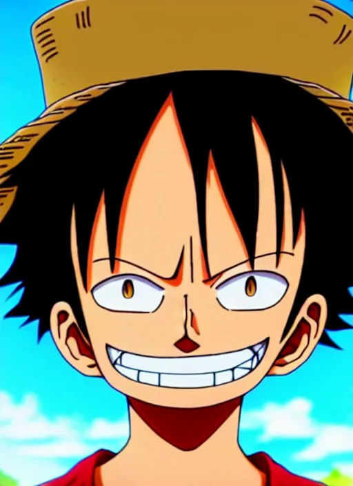 Image similar to photograph of a luffy face, depth of field, focus,