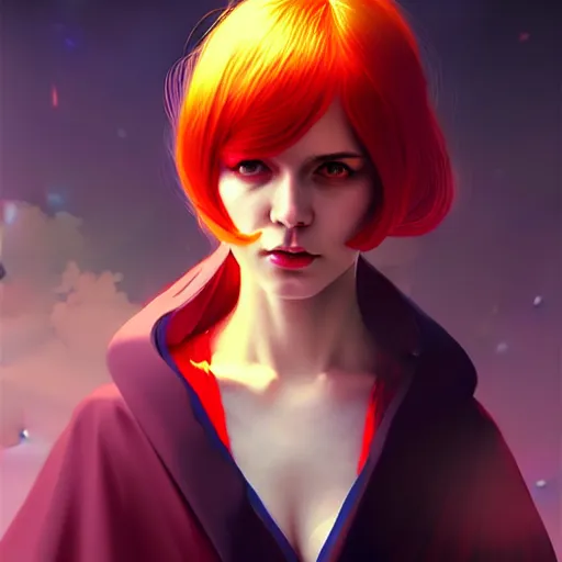 Prompt: a sorceress, concept art by Ilya Kuvshinov, contest winner, fantasy art, official art, concept art, high detail, experimental, high quality, hyperrealistic, 4k