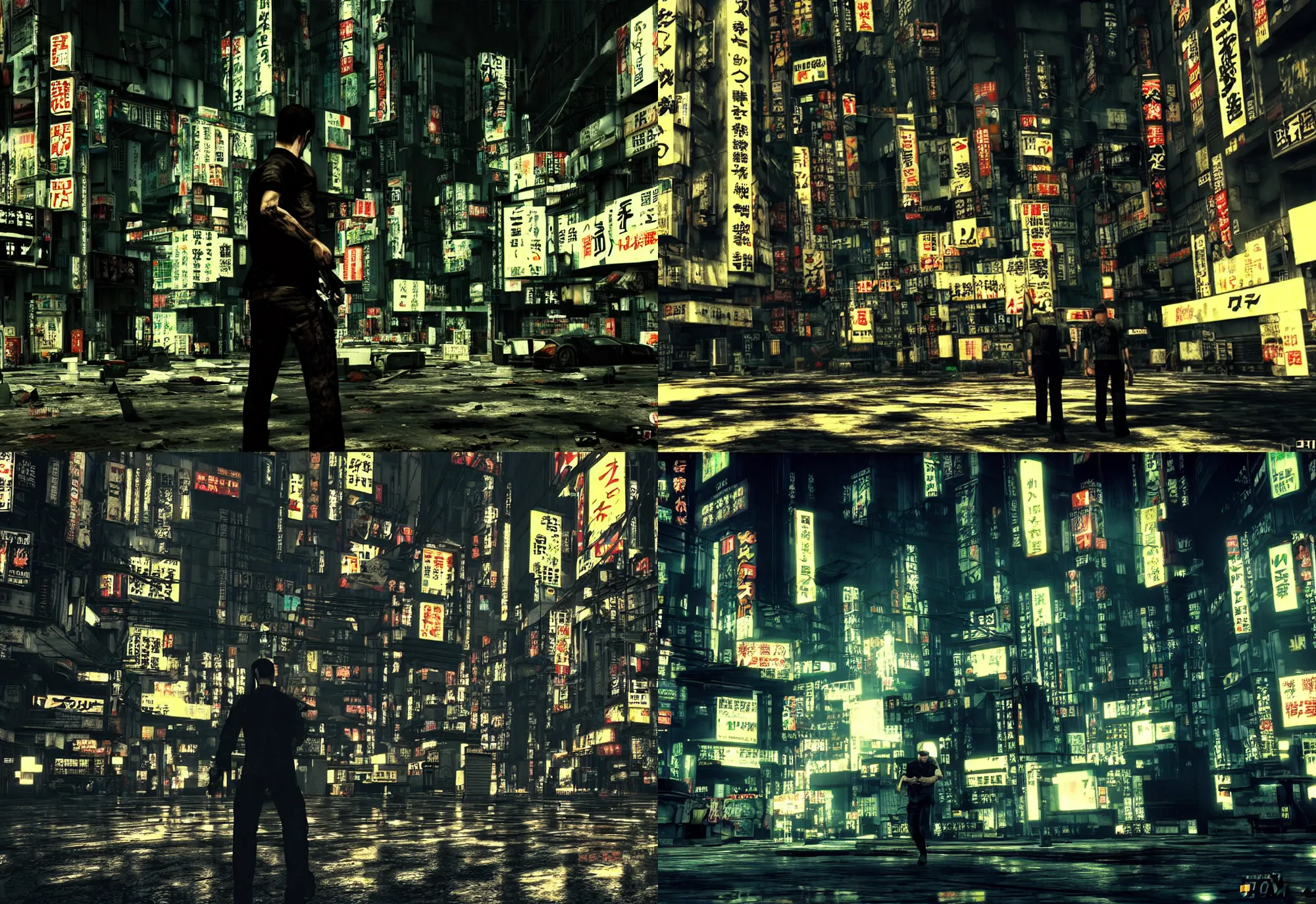 Prompt: max payne photo in tokyo sity looks like cyberpunk city, cyberpunk style, cinematic, realistic, hyper extremly realistic, golden ratio, awesome compostiion, greate composition, the best composition, color balance harmony, physical correct light shadows, awesome exposition, very realistic, ike in real life