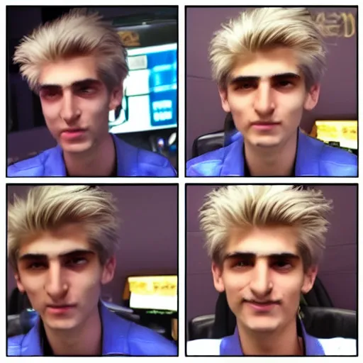 Image similar to gigachad xqc gambling : : realistic : : 1 dslr : : 1 - - quality 2