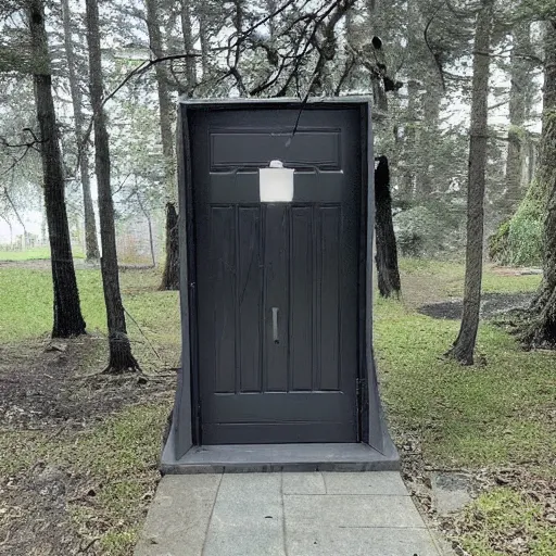 Prompt: a dark obsidian portal, craigslist photo