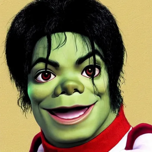 Prompt: “Michael Jackson as Shrek”