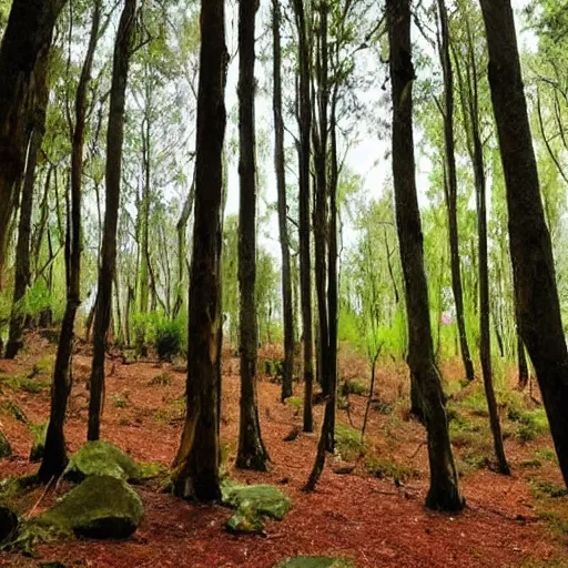 Image similar to un bosque magico