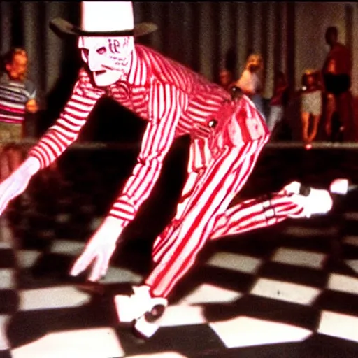 Image similar to freddy krueger rollerskating party, movie still