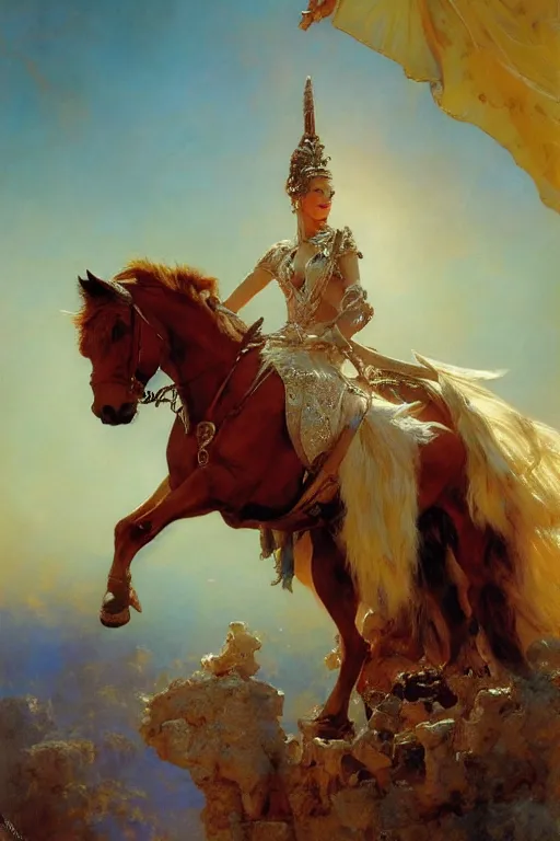 Image similar to full body portrait of blind queen astride her throne, highly detailed painting by gaston bussiere, craig mullins, j. c. leyendecker, 8 k, mid shot