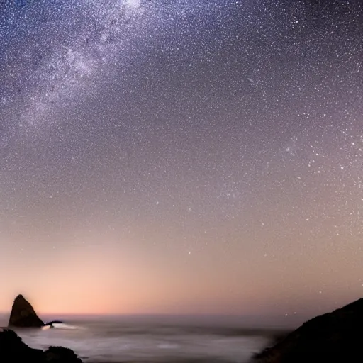 Image similar to Milky Way shining through an Arch on the Big Sur Coast