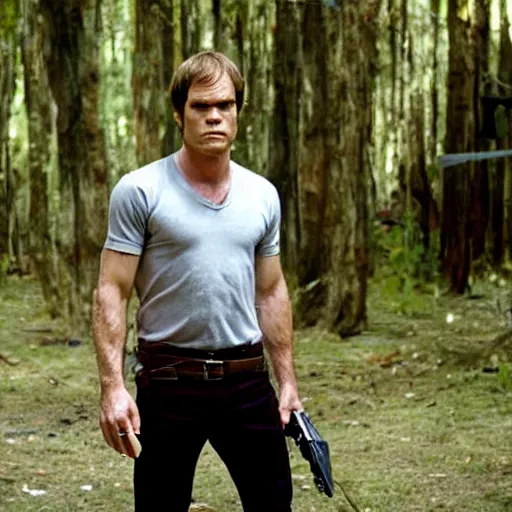 Image similar to dexter morgan as jarrett in the labyrinth movie still