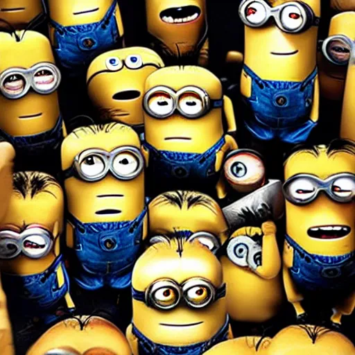 Image similar to fight club, the minions