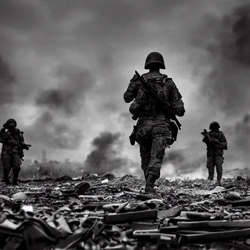 Image similar to world war 3, photography