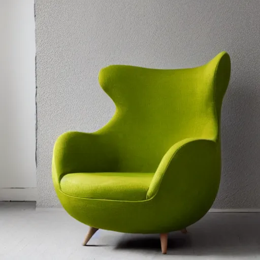 Prompt: armchair in the shape of an avocado