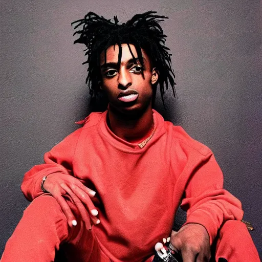 Image similar to playboi carti new album cover, red, album art, album cover