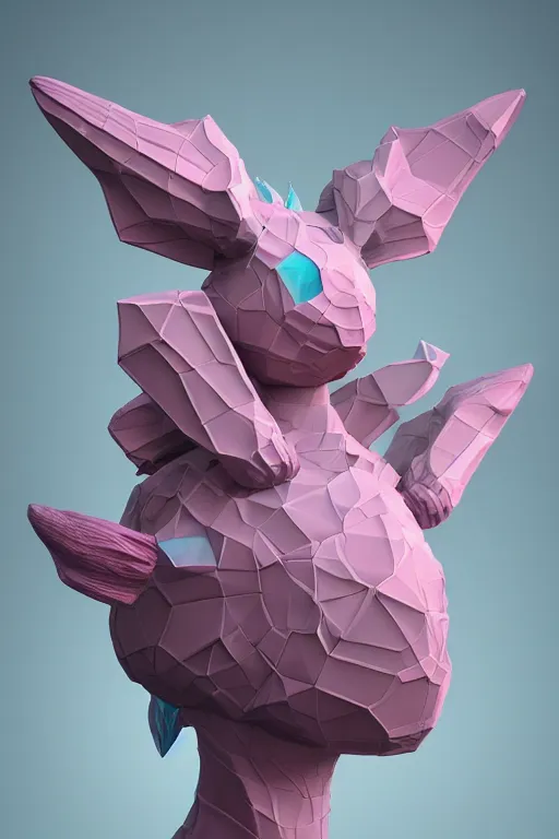 Prompt: epic 3 d abstract sculpture, perlin mesh headdress, 2 0 mm, with pastel pink and cerulean hextech bursting, melting smoothly into bulbasaur, delicate, beautiful, intricate, houdini sidefx, trending on artstation, by jeremy mann and ilya kuvshinov, jamie hewlett and ayami kojima