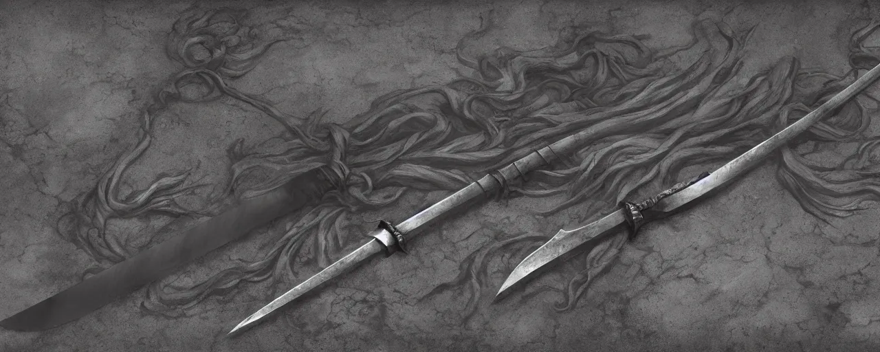 Image similar to basic steel sword, steel, sword, medieval, engravings, forged, blacksmith product design, jewelry, art by gerald brom, greg rutkowski and artgerm and james jean and zdzisław beksinski, 8 k, unreal engine, c 4 d