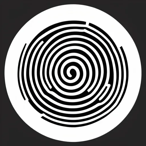 Image similar to Single point in circular figure, round, black and white, abstract, icon, vector, logo