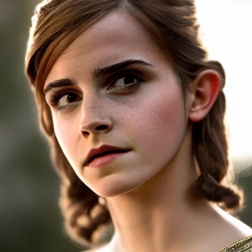 Image similar to Emma Watson as Athena, (EOS 5DS R, ISO100, f/8, 1/125, 84mm, modelsociety, symmetric balance)