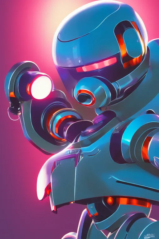 Image similar to metabots medabots medarotto medarot robot minimalist comics helmet mask neon cybereye, behance hd by jesper ejsing, by rhads, makoto shinkai and lois van baarle, ilya kuvshinov, rossdraws global illumination ray tracing hdr radiating a glowing aura