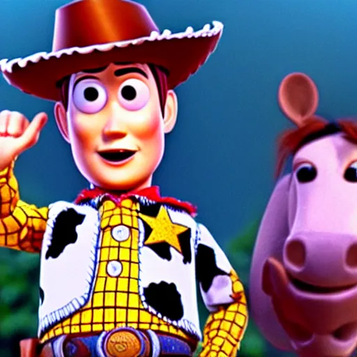 Prompt: Michael as Woody in Toy Story (1995)