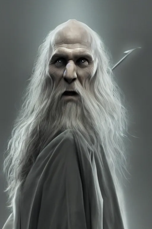 Prompt: Voldemort as Gandalf, photorealistic, hyper detailed, 4k