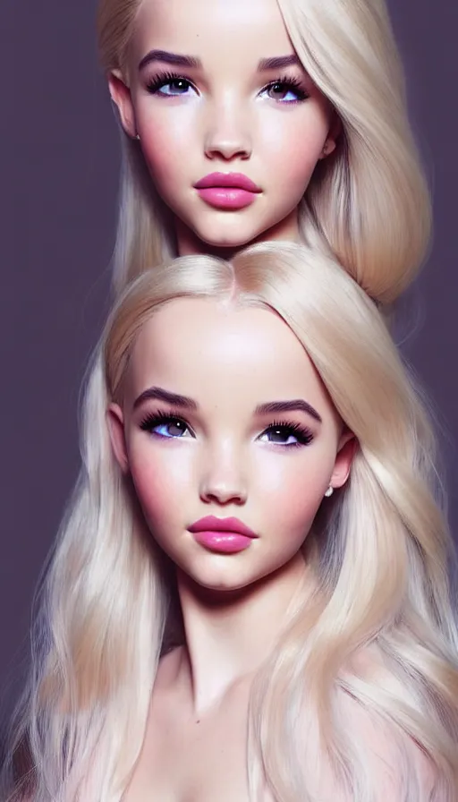 Prompt: a gorgeous female photo of a mix of dove cameron and madison beer, professionally retouched, soft lighting, wearing a feather dress, realistic, smooth face, perfect eyes, wide angle, sharp focus on eyes, 8 k high definition, insanely detailed, intricate, elegant, art by artgerm and wlop