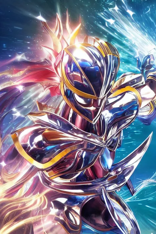 Image similar to 2 0 2 2 knights of the zodiac saint seiya battle for sanctuary hero suit armor comics mask minimalist verytoon nautiljon animes toei animation namco bandai, art by artgerm and greg rutkowski and magali villeneuve