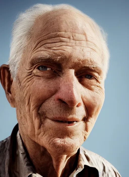 Prompt: closeup portrait of ed azner, depth of field, zeiss lens, detailed, symmetrical, centered, fashion photoshoot, by annie leibovitz and steve mccurry, david lazar, jimmy nelsson, breathtaking, 8 k resolution, extremely detailed, beautiful, establishing shot, artistic, hyperrealistic, beautiful face, octane render