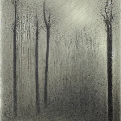 Prompt: blooming transparent tall forest square haddock halite bench spook, by odilon redon and jean giraud and jarosław jasnikowski, charcoal drawing, impressionism, oil on canvas