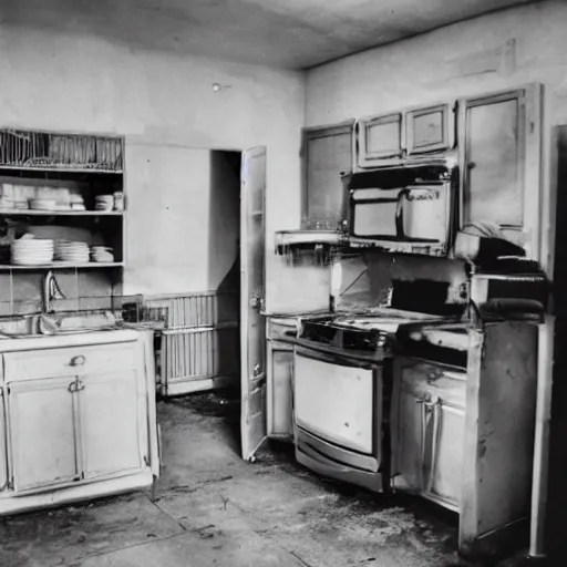 Image similar to photograph of dirty kitchen