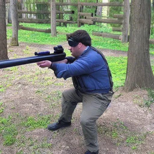 Prompt: ralph wiggum shooting a sniper rifle