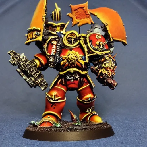 Image similar to warhammer 4 0 k chaos marine ron desantis