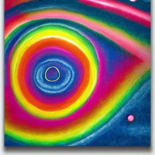 Image similar to rainbow cosmic dog