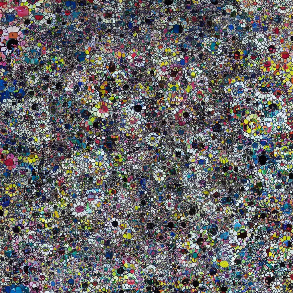 Image similar to camouflage made of love, style of takashi murakami, abstract, rei kawakubo artwork, cryptic, stipple, lines, splotch, color tearing, pitch bending, lines, blotches, color splotches, dark, ominous, abstract, minimal, points, technical, painting