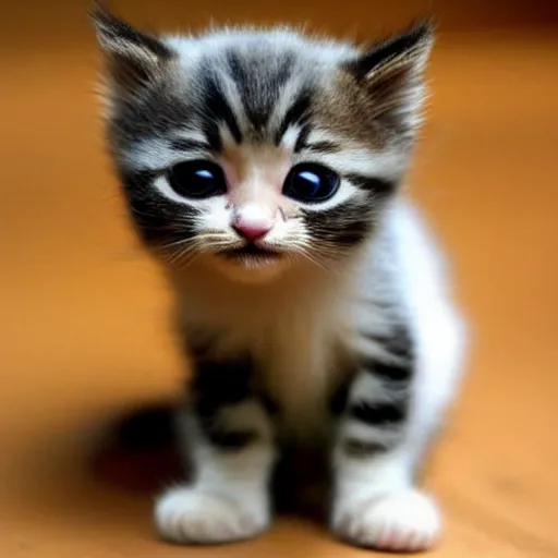 Image similar to cute crying kitten